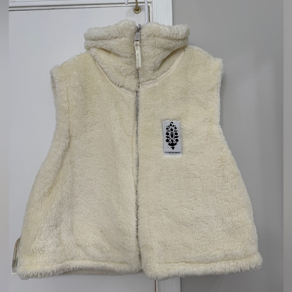 Free people reversible vest, size large